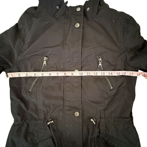 Tally Weijl ~ outerwear collection ~ black overcoat with plush lining ~ size 34 - Picture 8 of 14